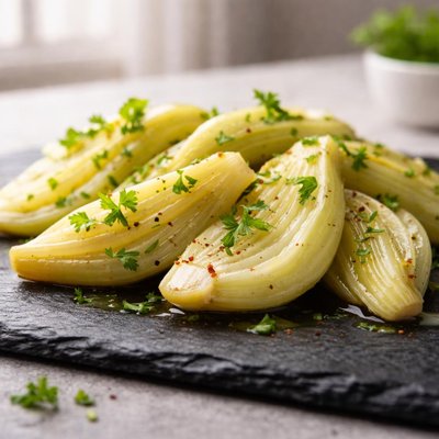 Steamed fennel