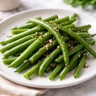 Steamed green beans