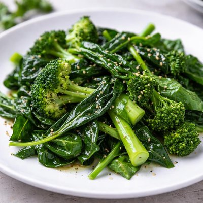 Steamed greens