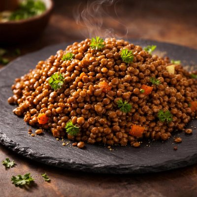 Steamed lentils