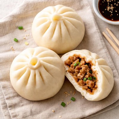Steamed meat bun