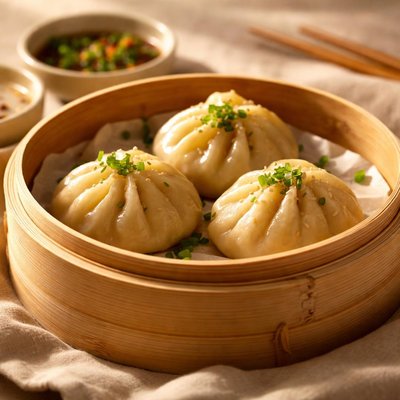 Steamed meat dumplings