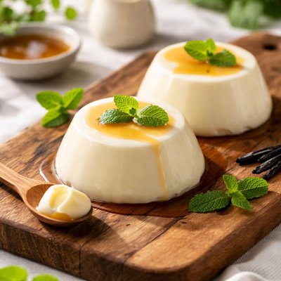 Steamed milk pudding