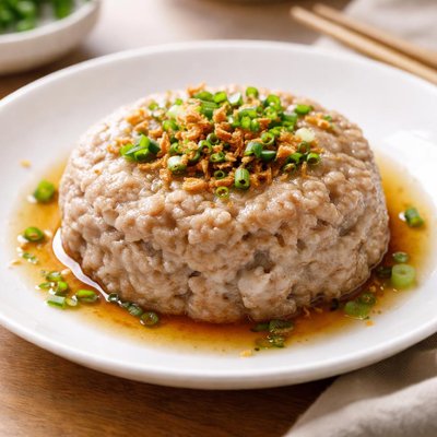 Steamed minced pork patty