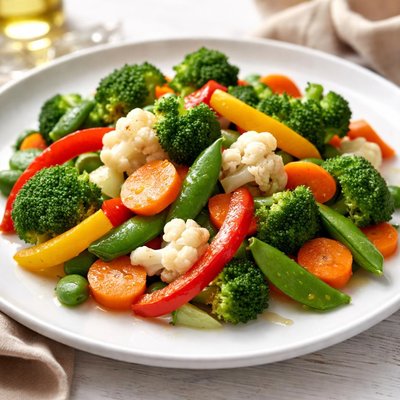 Steamed mixed vegetables
