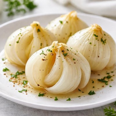 Steamed onion