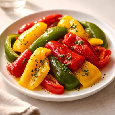 Steamed peppers