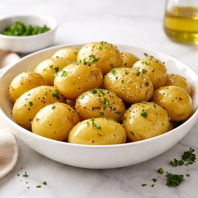 Steamed petite gold gourmet potatoes