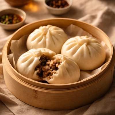 Steamed pork buns