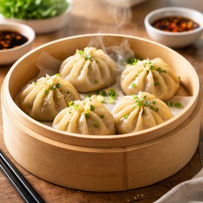Steamed pork dumplings