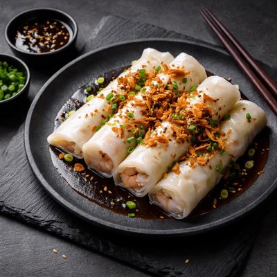 Steamed rice rolls