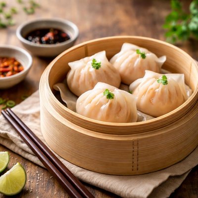 Steamed shrimp dumpling