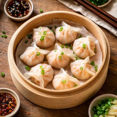 Steamed shrimp dumplings
