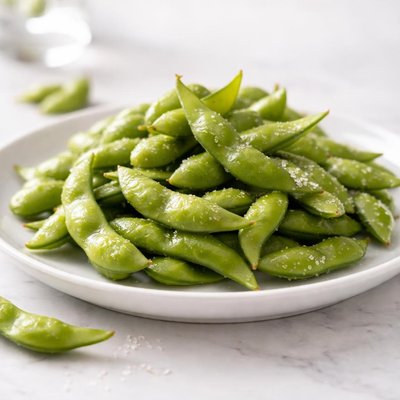 Steamed soya beans
