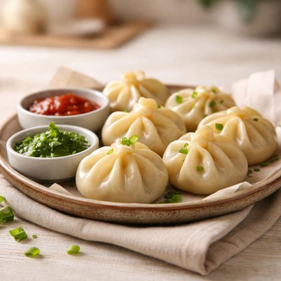 Steamed veg momos