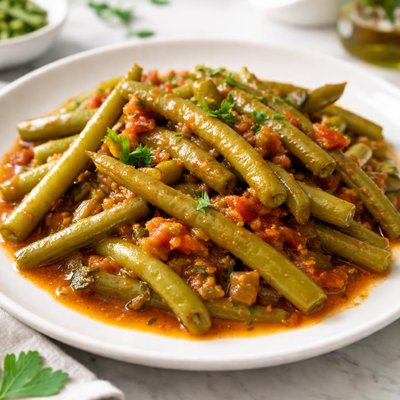 فاصوليا خضراء مطهية