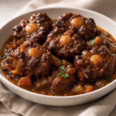 Stewed oxtails