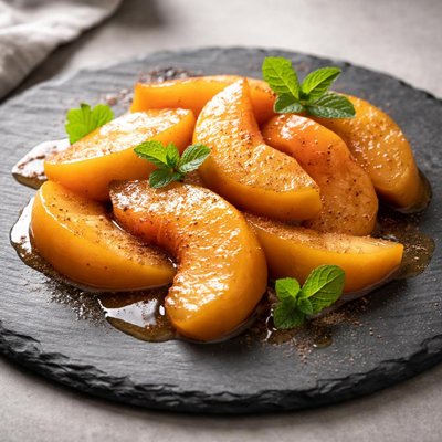 Stewed peaches