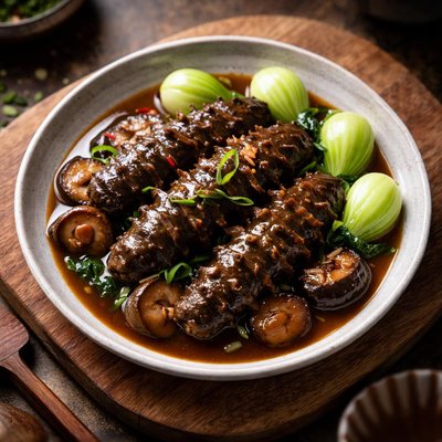 Stewed sea cucumber