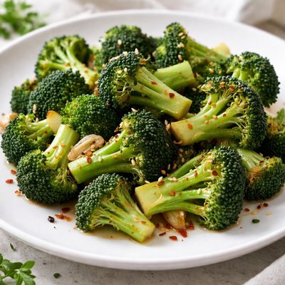 Stir-fried broccoli