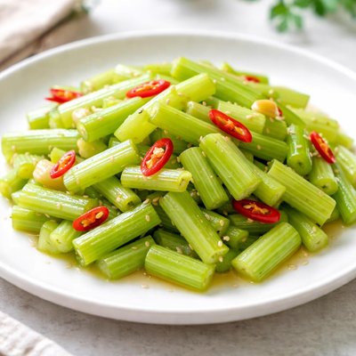 Stir-fried celery