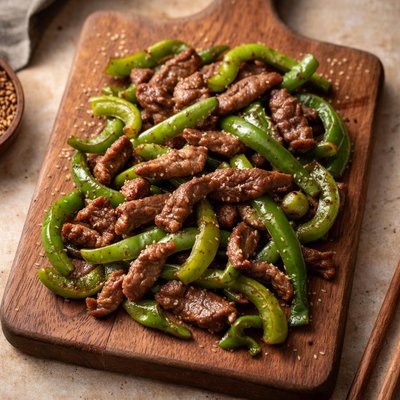 青椒炒牛肉