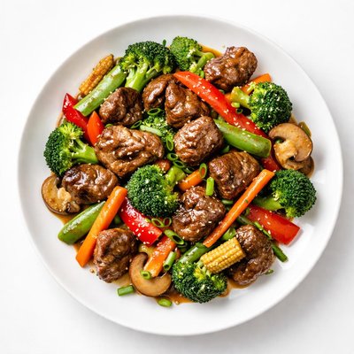 Stir-fried meat and vegetables
