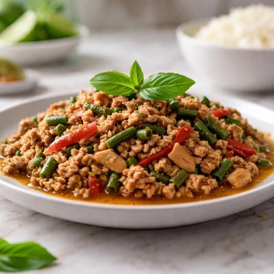 Stir-fried minced chicken