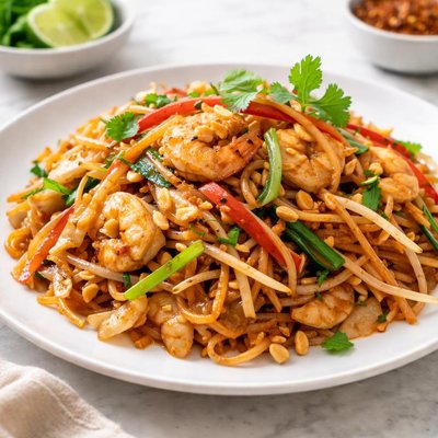 Stir-fried rice noodles
