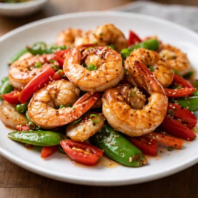 Stir-fried shrimp