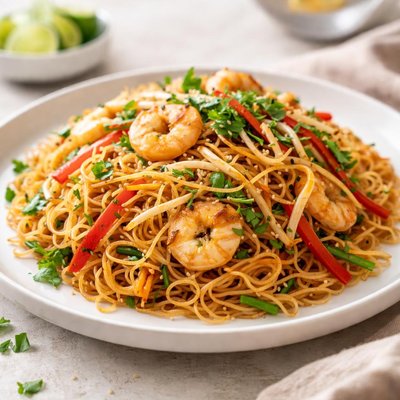 Stir-fried vermicelli noodles