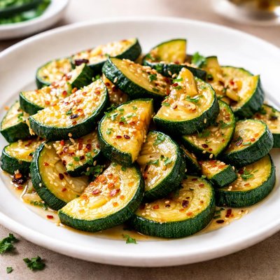 Stir-fried zucchini