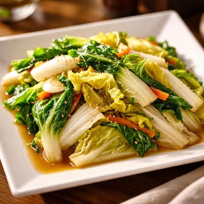 Stir fri napa cabbage