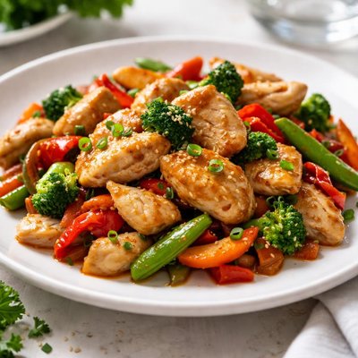 Stir fried chicken breast