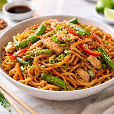 Stir fried chinese noodles