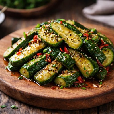 Stir fried cucumber