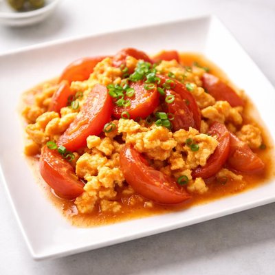 Stir fried egg and tomato