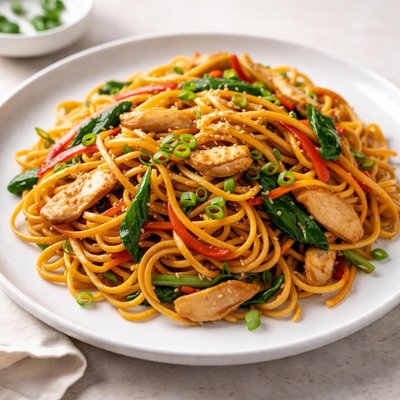 Stir fried egg noodles