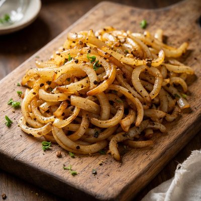 Stir fried onions
