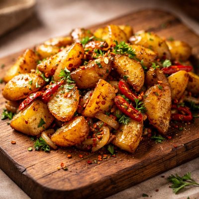 Stir fried potatoes