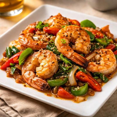 Stir fried prawn