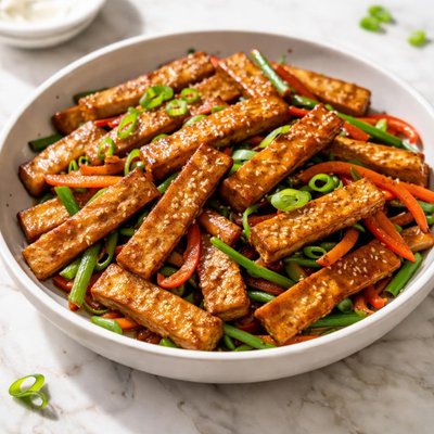 압착 두부 볶음 (abchak dubu bokkeum)