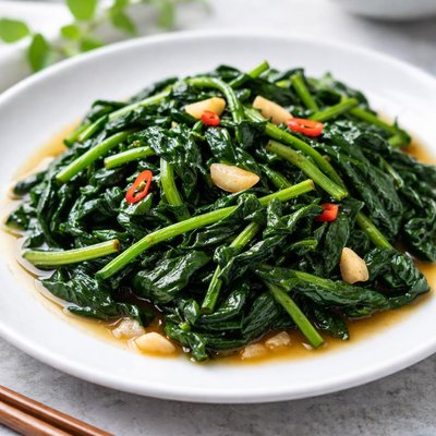 Stir fried spinach