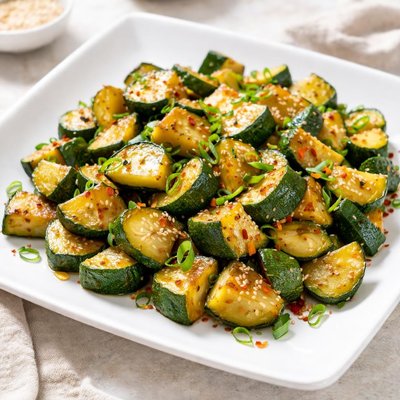 Stir fried zucchini