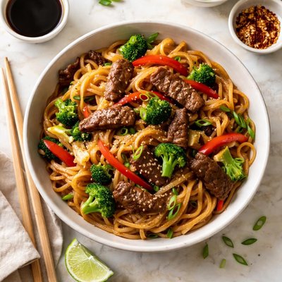 炒牛肉米粉