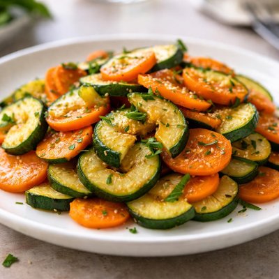 Stir fry carrots and zucchini