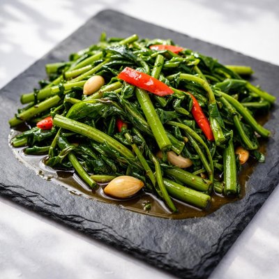 Stir fry morning glory