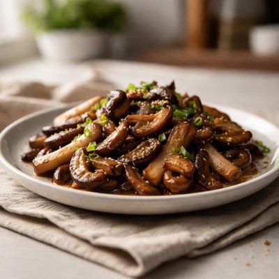 Stir fry mushrooms