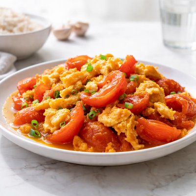 Stir fry tomatoe with eggs