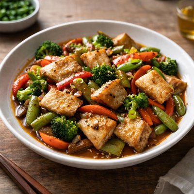 Stir fry with fish